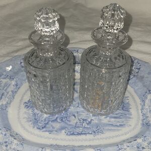 Antique Handblown Crystal Perfume Bottles